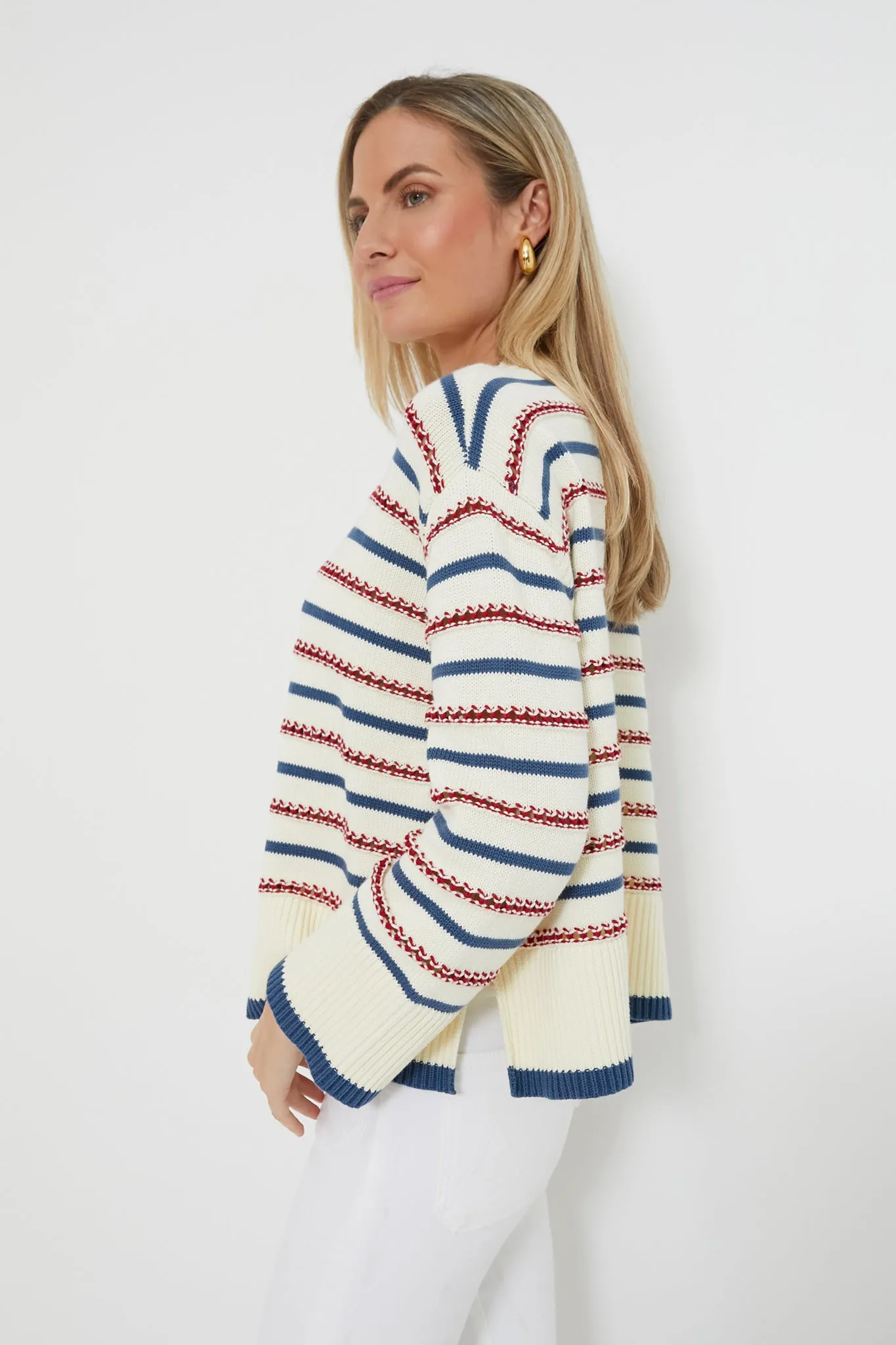 Americana Pointelle Maxine Sweater