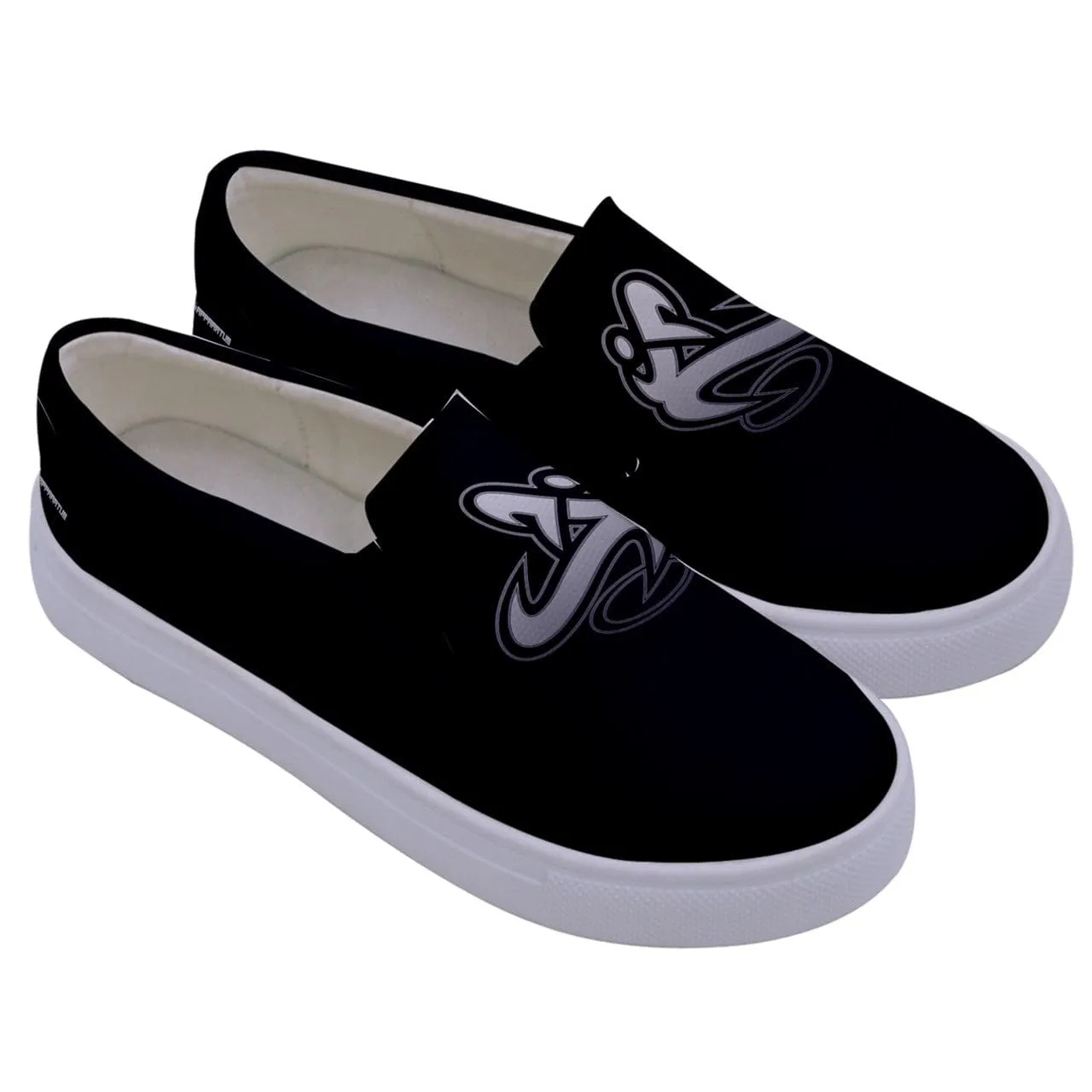 Athletic Apparatus Kids Black WL Canvas Slip Ons