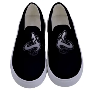 Athletic Apparatus Kids Black WL Canvas Slip Ons