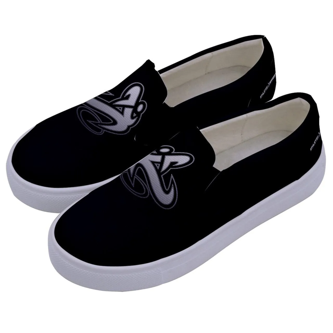 Athletic Apparatus Kids Black WL Canvas Slip Ons