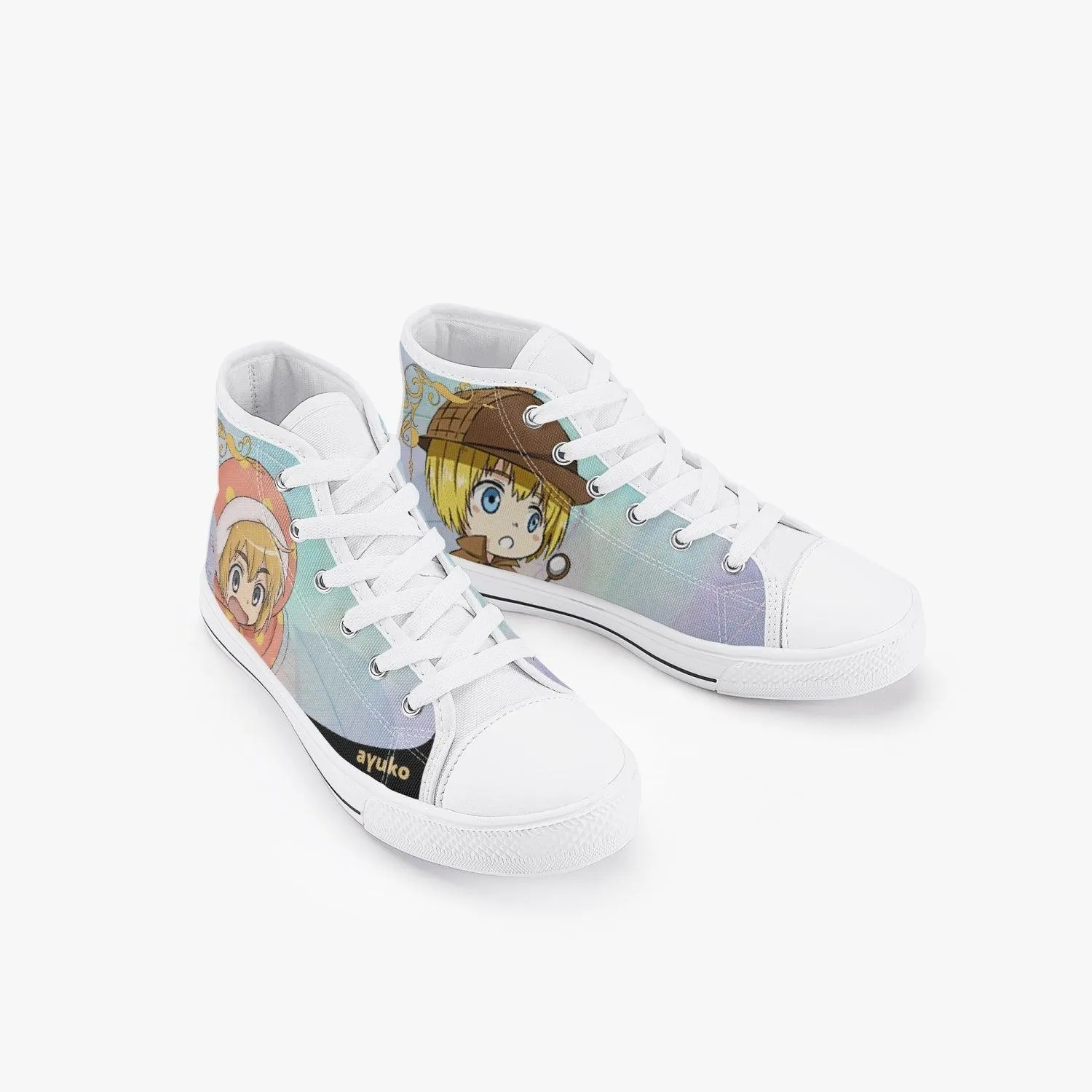 Attack On Titan Armin Alert Kids A-Star High Anime Shoes