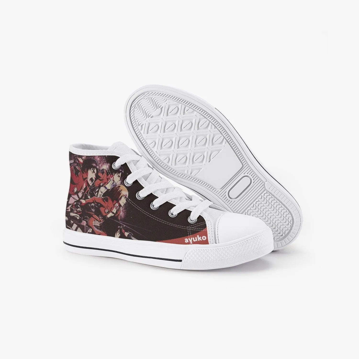 Attack On Titan Eren Levi Armin Kids A-Star High Anime Shoes