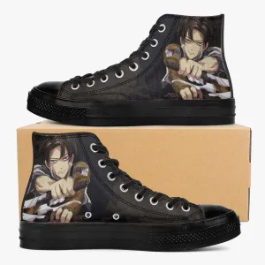 Attack On Titan Levi Ackerman A-Star High Anime Shoes