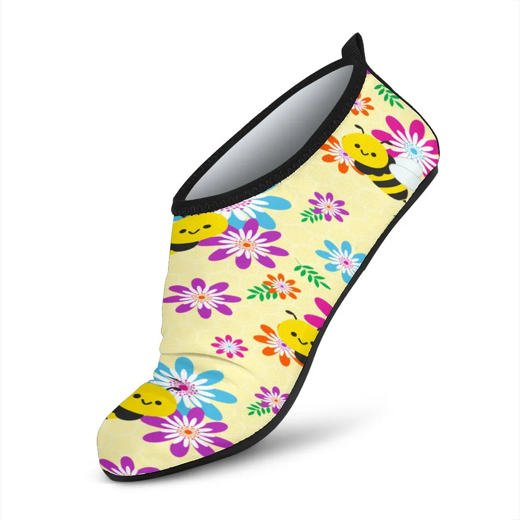 Bees & Flowers Aqua Shoes