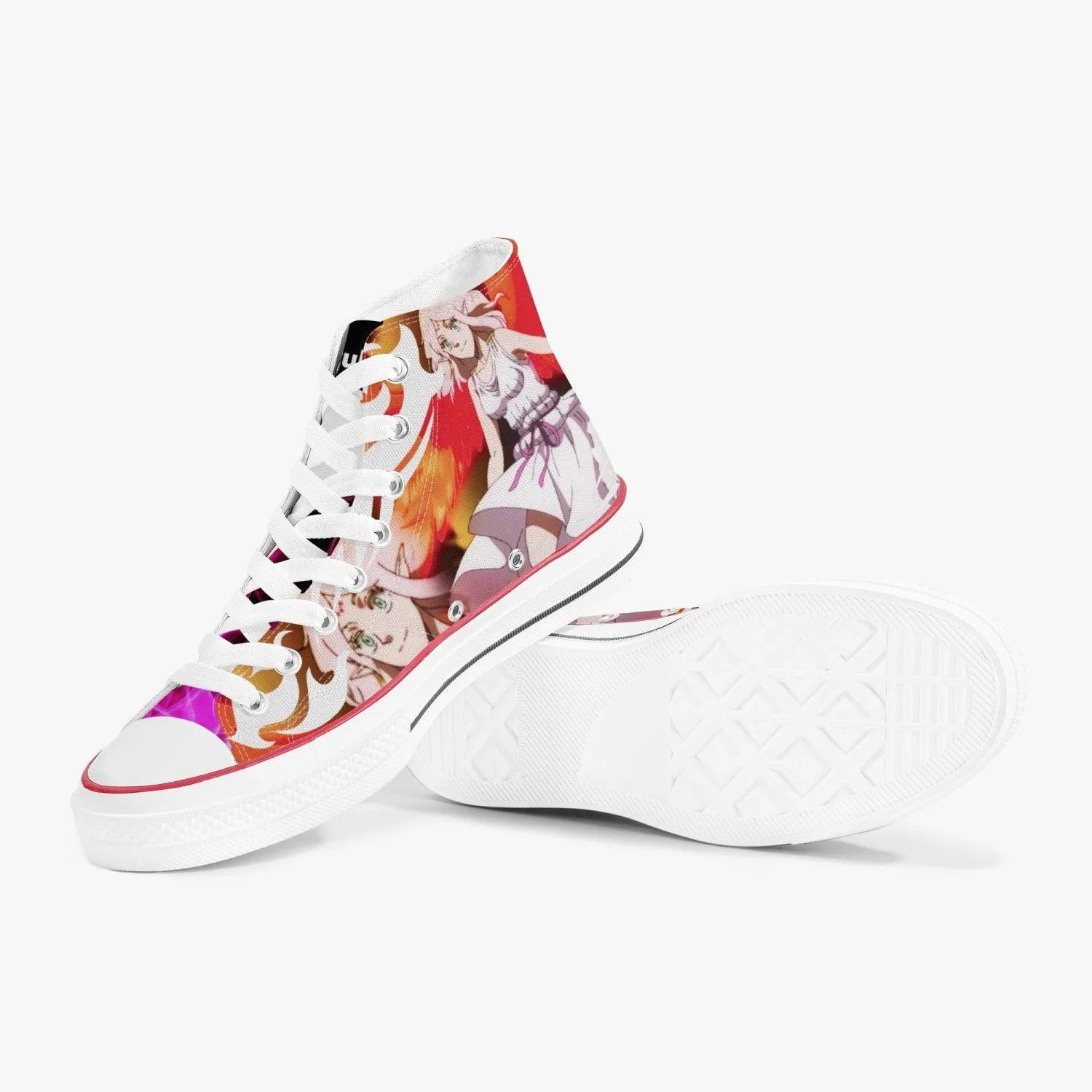 Black Clover Fana A-Star High White Anime Shoes