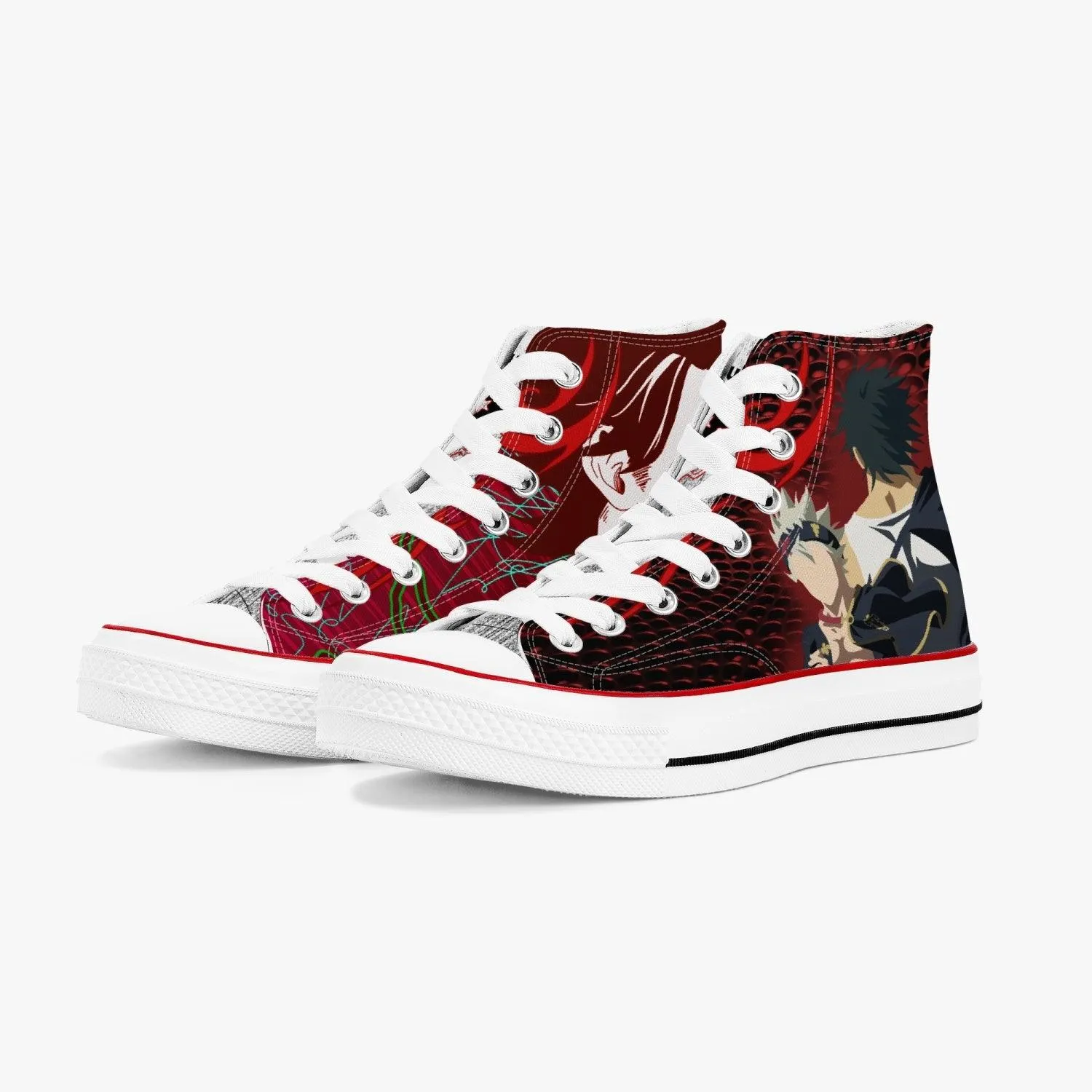 Black Clover Yami Sukehiro A-Star High White Anime Shoes