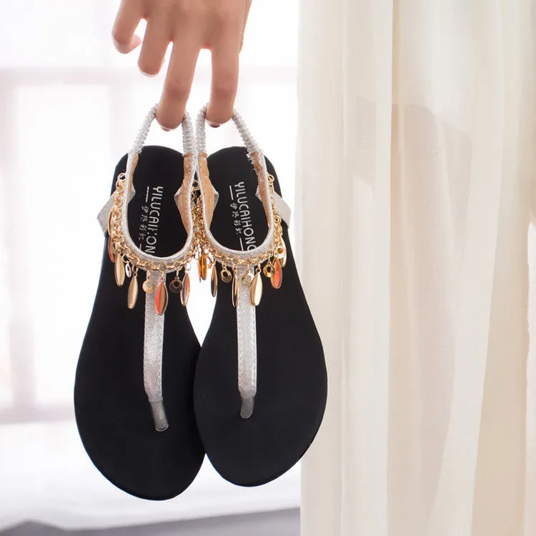 Bohemia Style Tassels Beach Flat Sandals