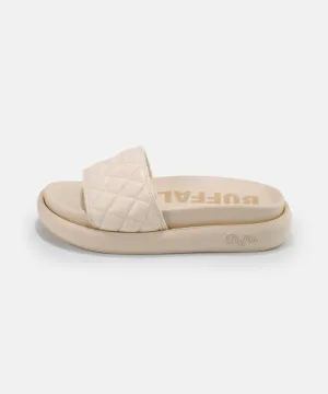 BUFFALO VEGAN PLATFORM SANDALS NUDE