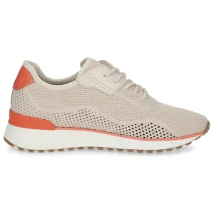 Caprice Kaiafly Knit Contrast Trainer in Beige