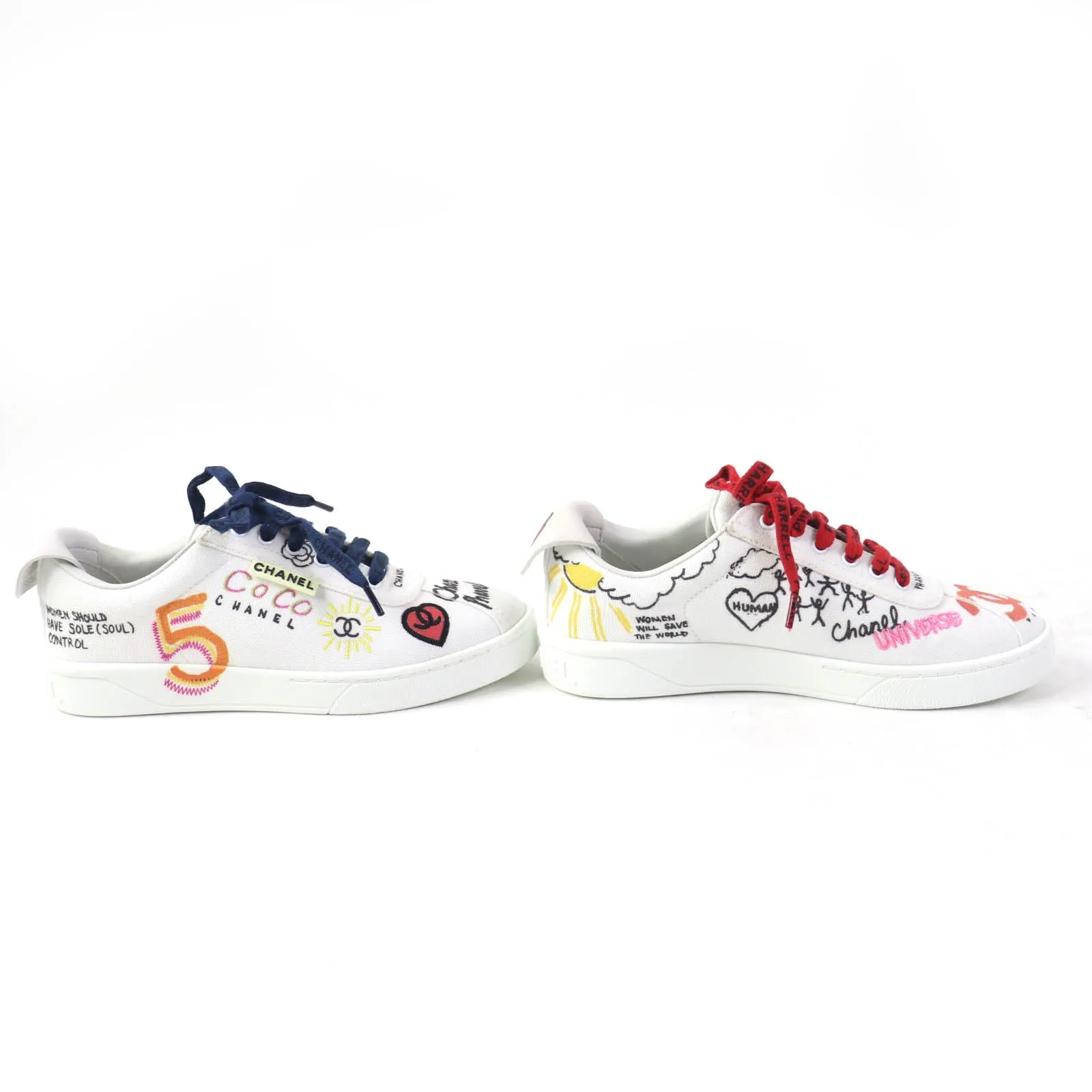 Chanel 19 Canvas Sneakers Multicolor 36