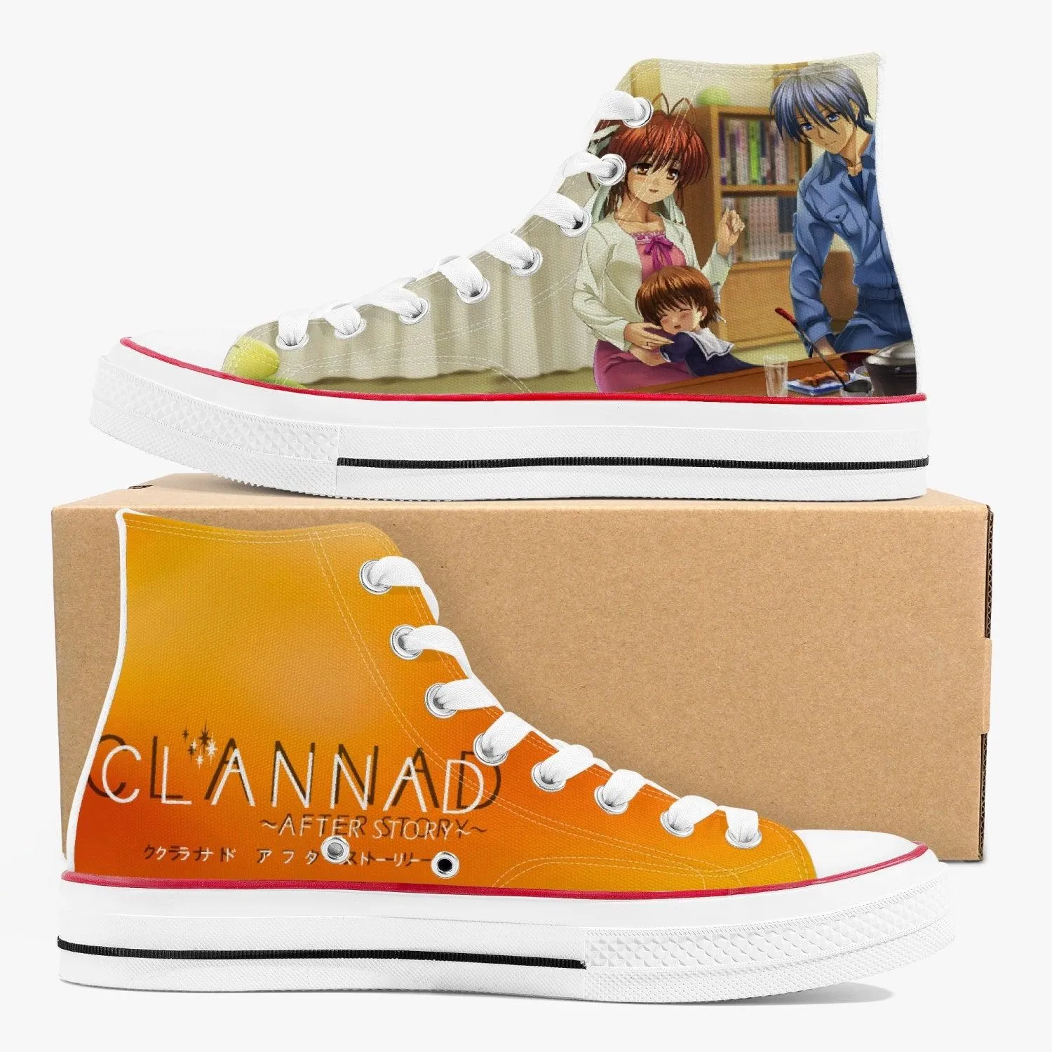 Clannad A-Star High White Anime Shoes