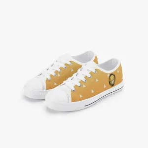 Demon Slayer Zenitsu Agatsuma Kid’s Low-Top Canvas Anime Shoes