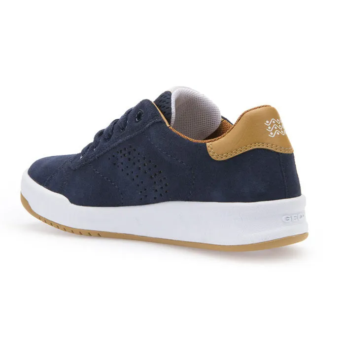 Geox J Rolk J620SD Navy Trainer Style Shoes