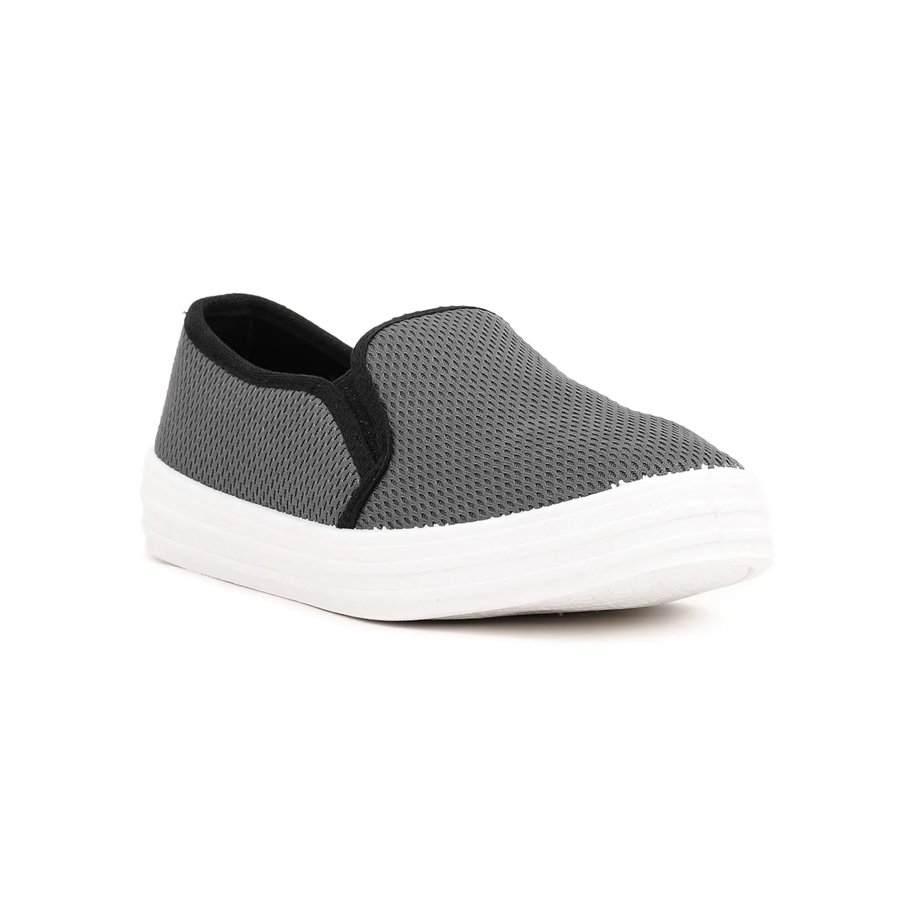 Grey Casual Slip Ons WN6132