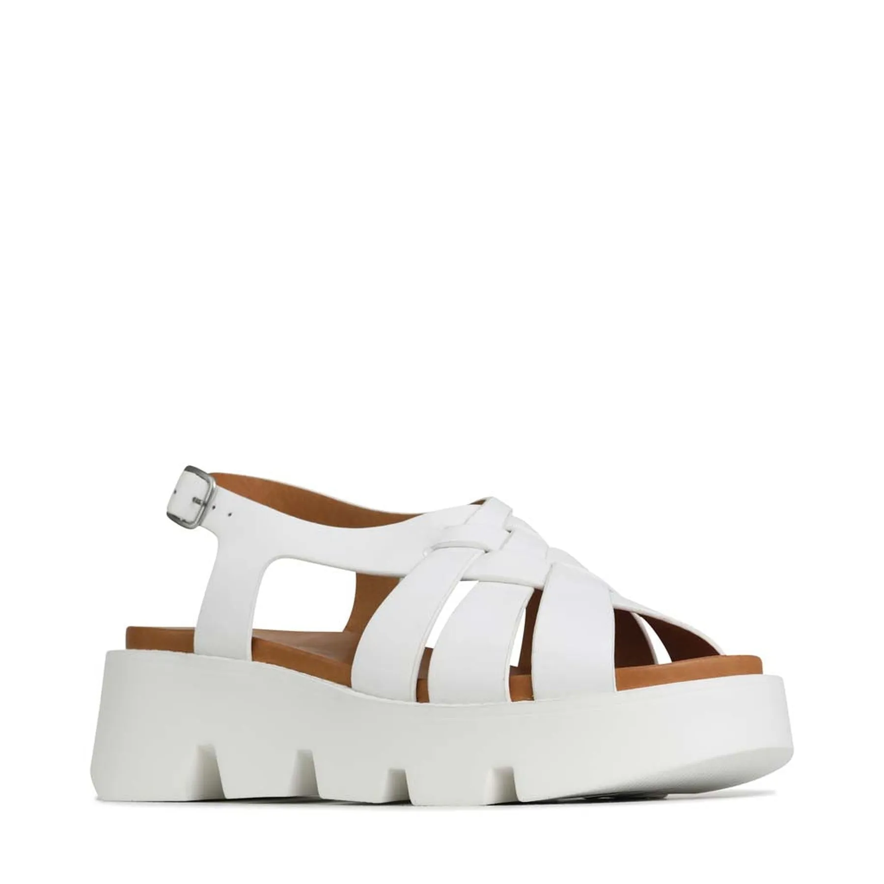 KAILYN LEATHER PLATFORM SANDALS