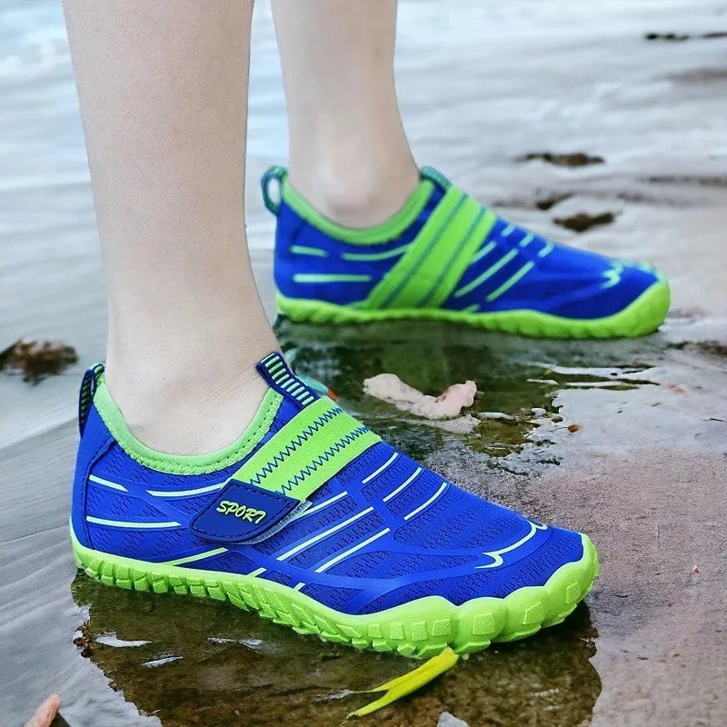 Kids' Colorful Water Shoes - Barefoot Aqua Sneakers