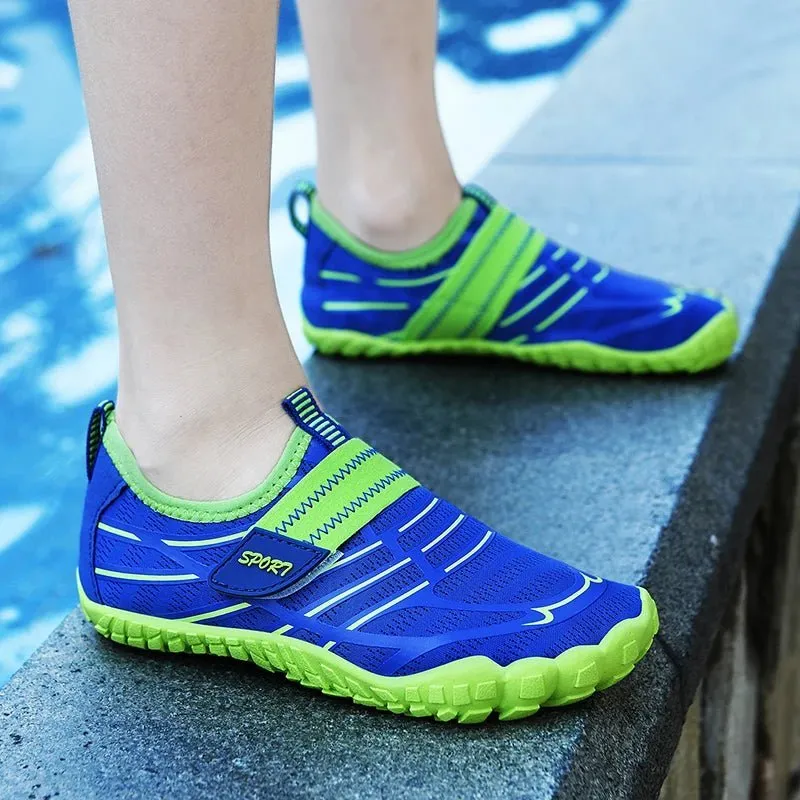 Kids' Colorful Water Shoes - Barefoot Aqua Sneakers