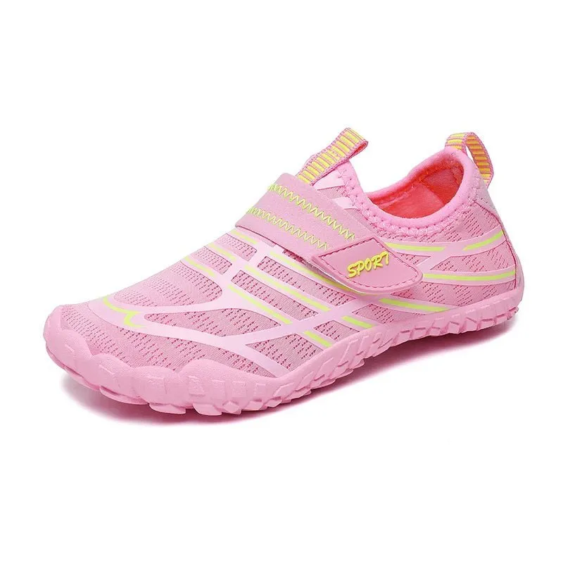 Kids' Colorful Water Shoes - Barefoot Aqua Sneakers