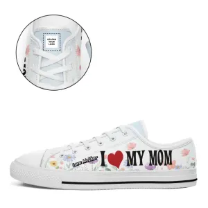 Luxury Gifts,Personalized Canvas Sneakers, Custom Comfortable Shoes, Love's Gift for Mom