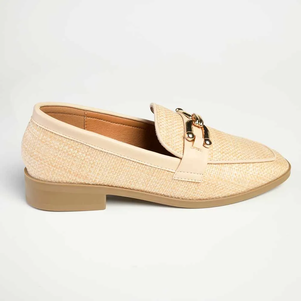 Madison Phoenix - Metal Trim Loafer - Natural