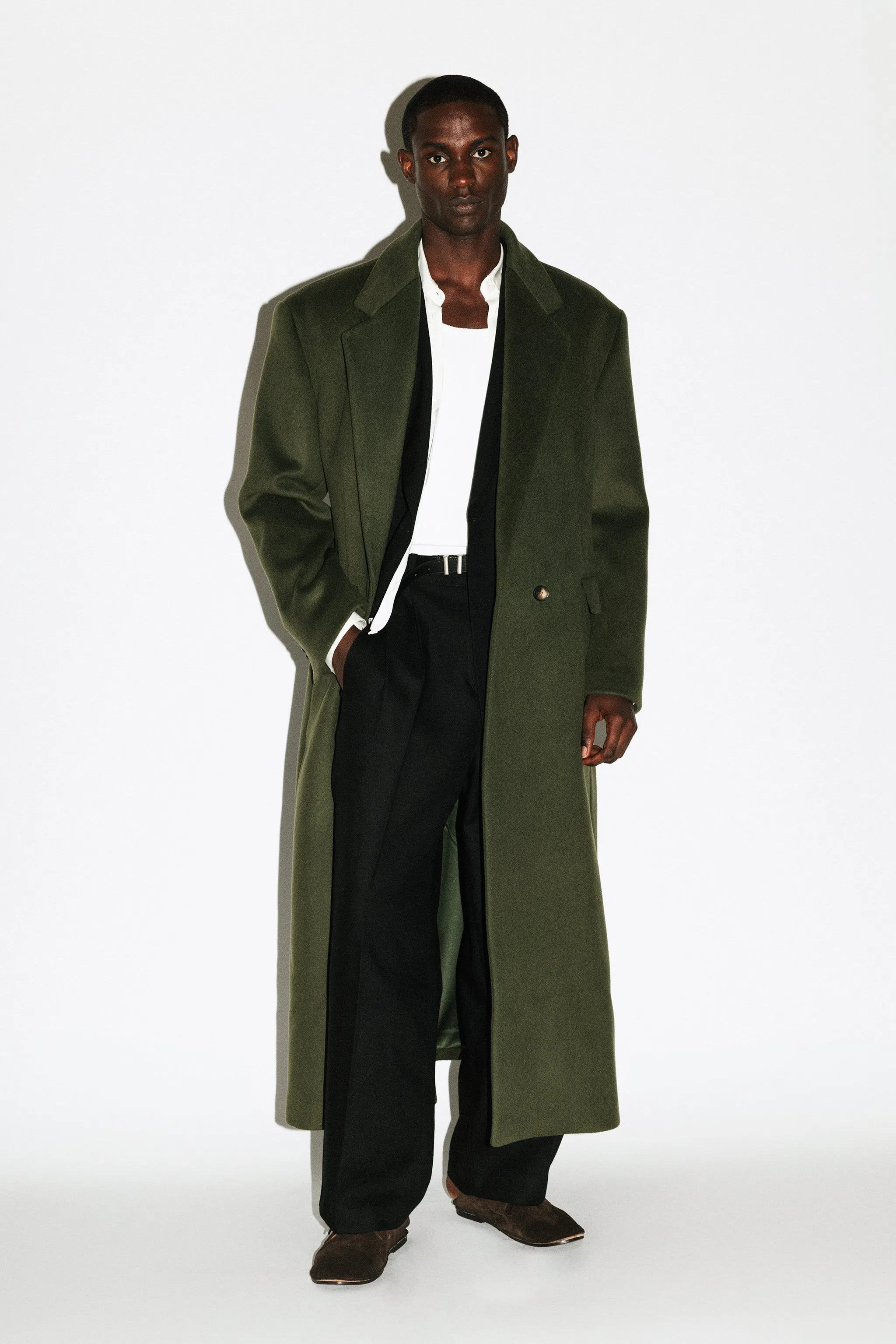 Manhattan Oversized Overcoat  |  Deep Moss