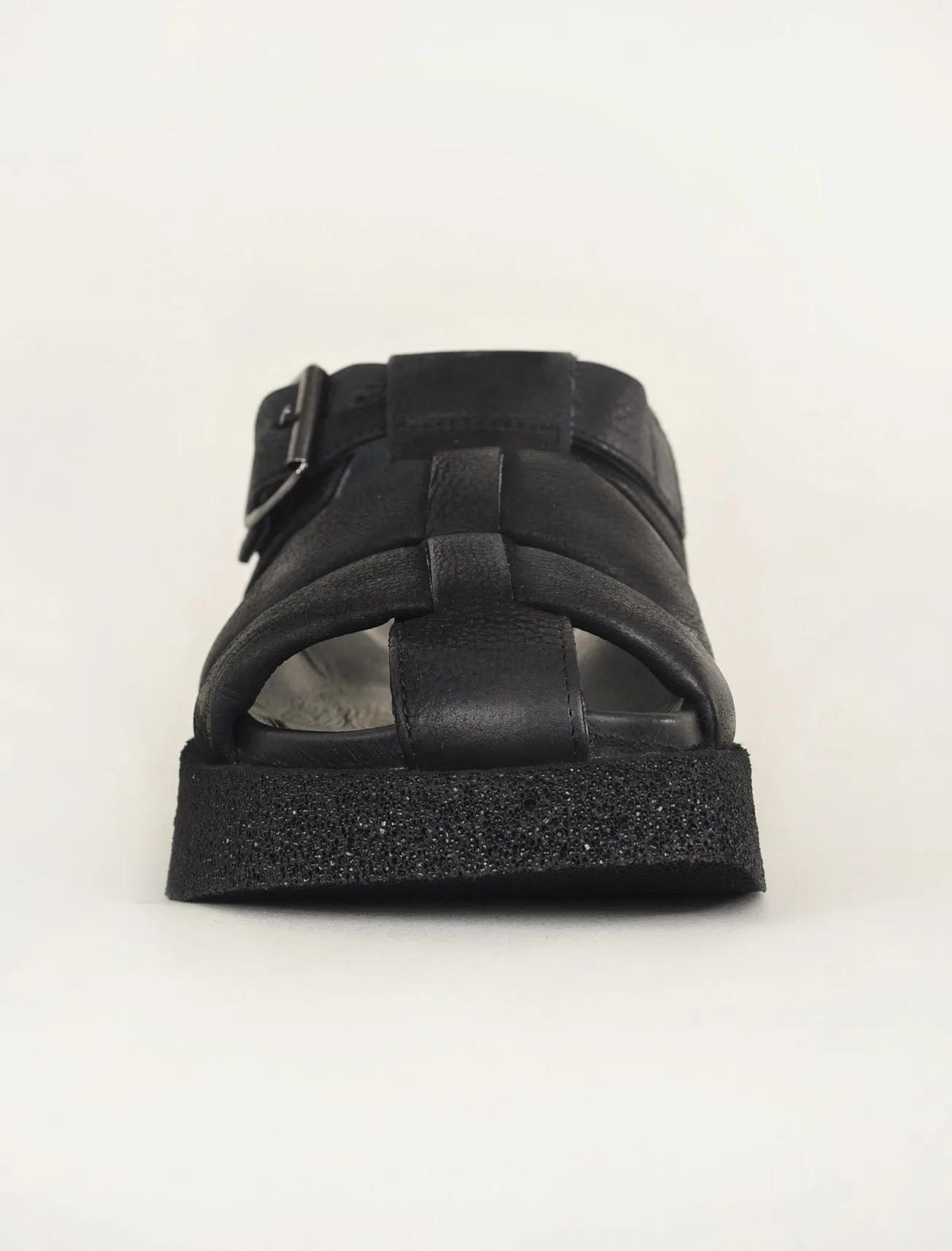 Modern Fisherman Sandal, Black