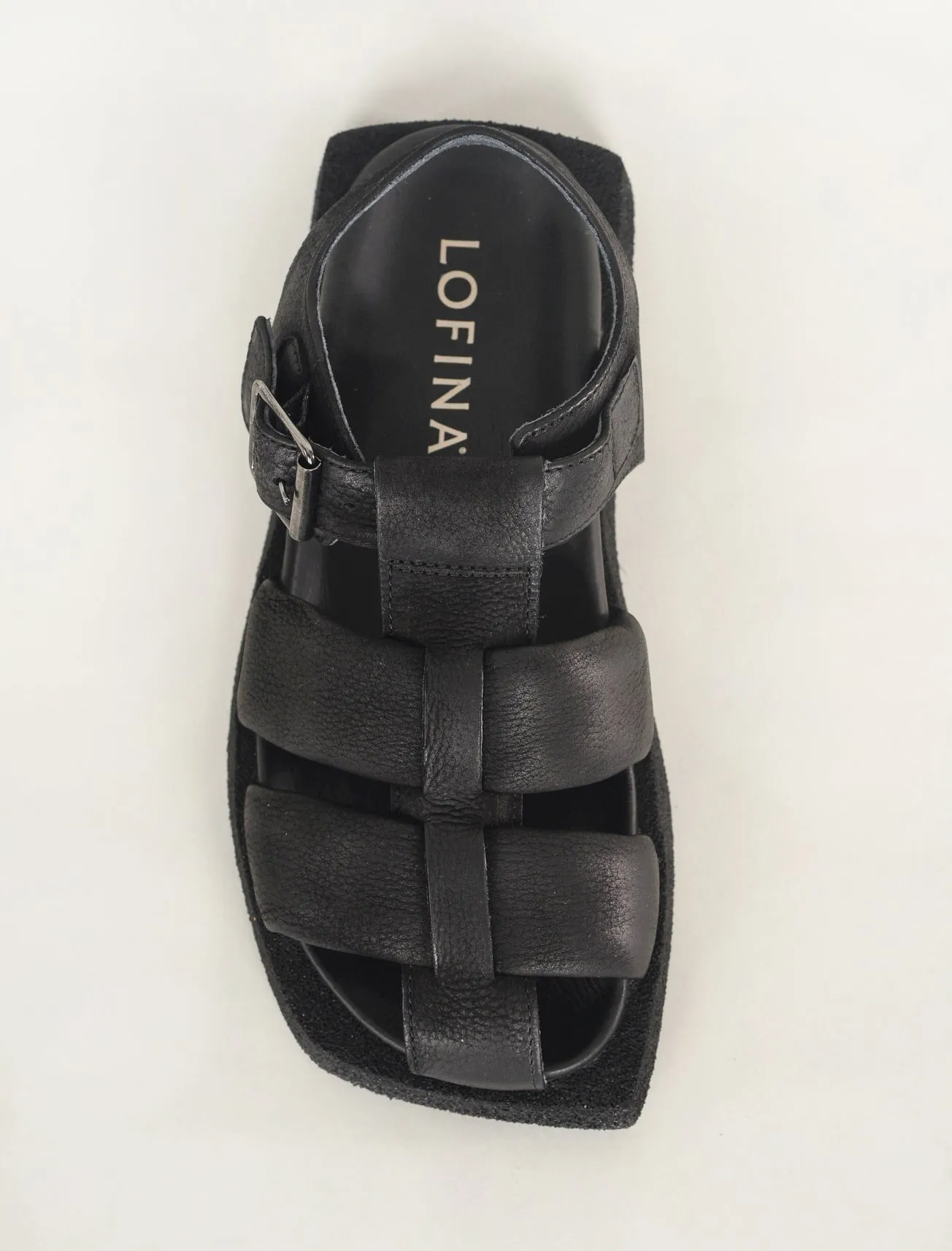 Modern Fisherman Sandal, Black