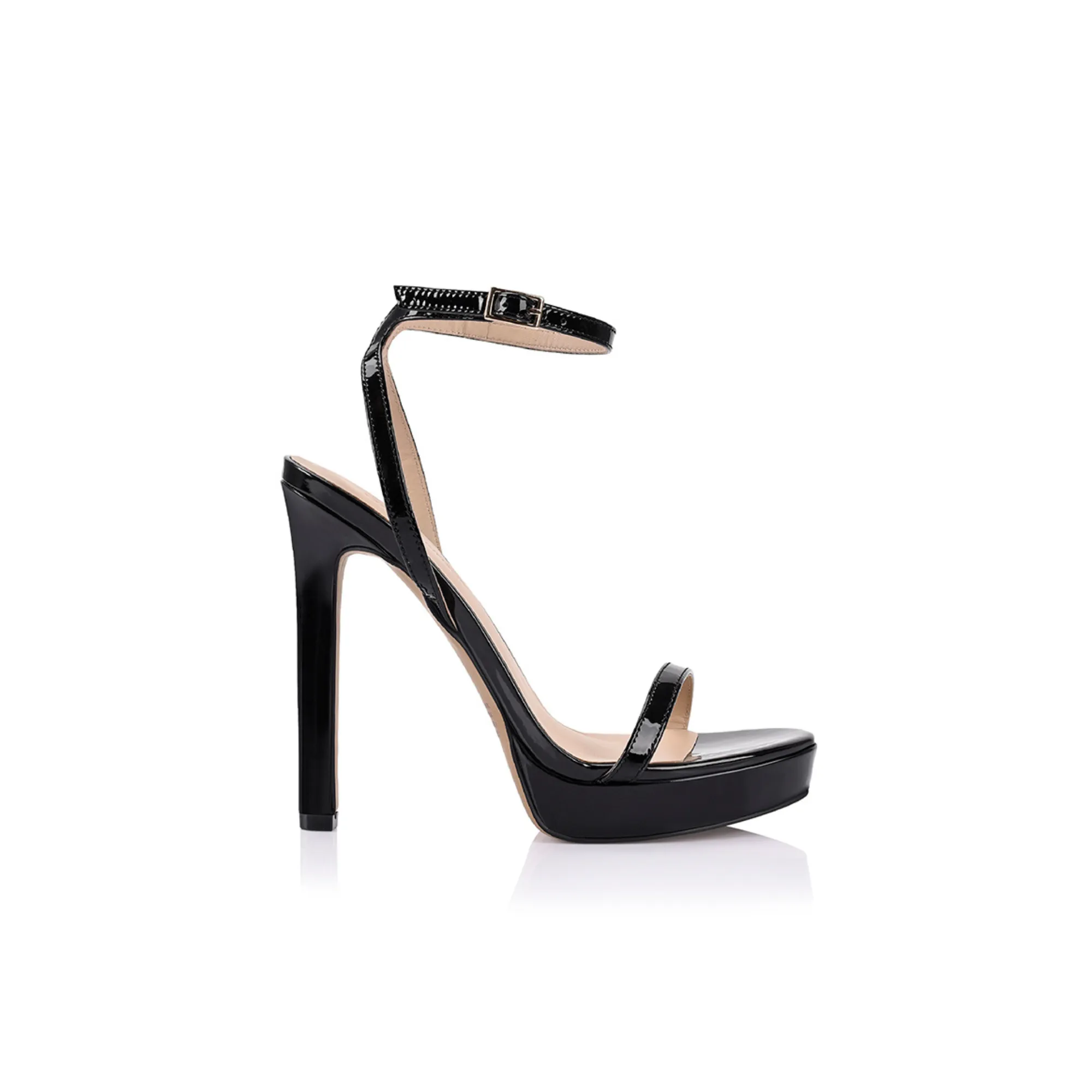 Paris Platform Black Patent Leather