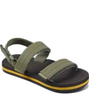 Reef Little Ahi Convertible Sandals  - Brown/Olive