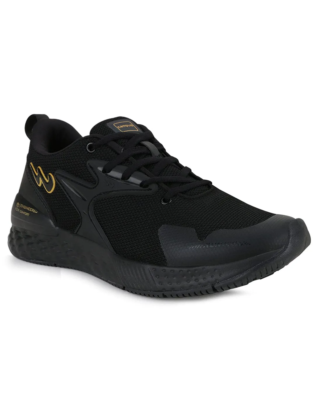 SIMON PRO Black Men's Running Shoes