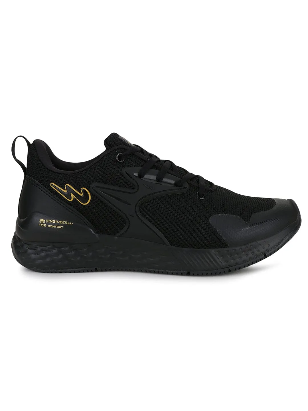 SIMON PRO Black Men's Running Shoes