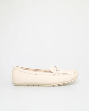 Tomaz NN256 Ladies Horsebit Flats (Beige)