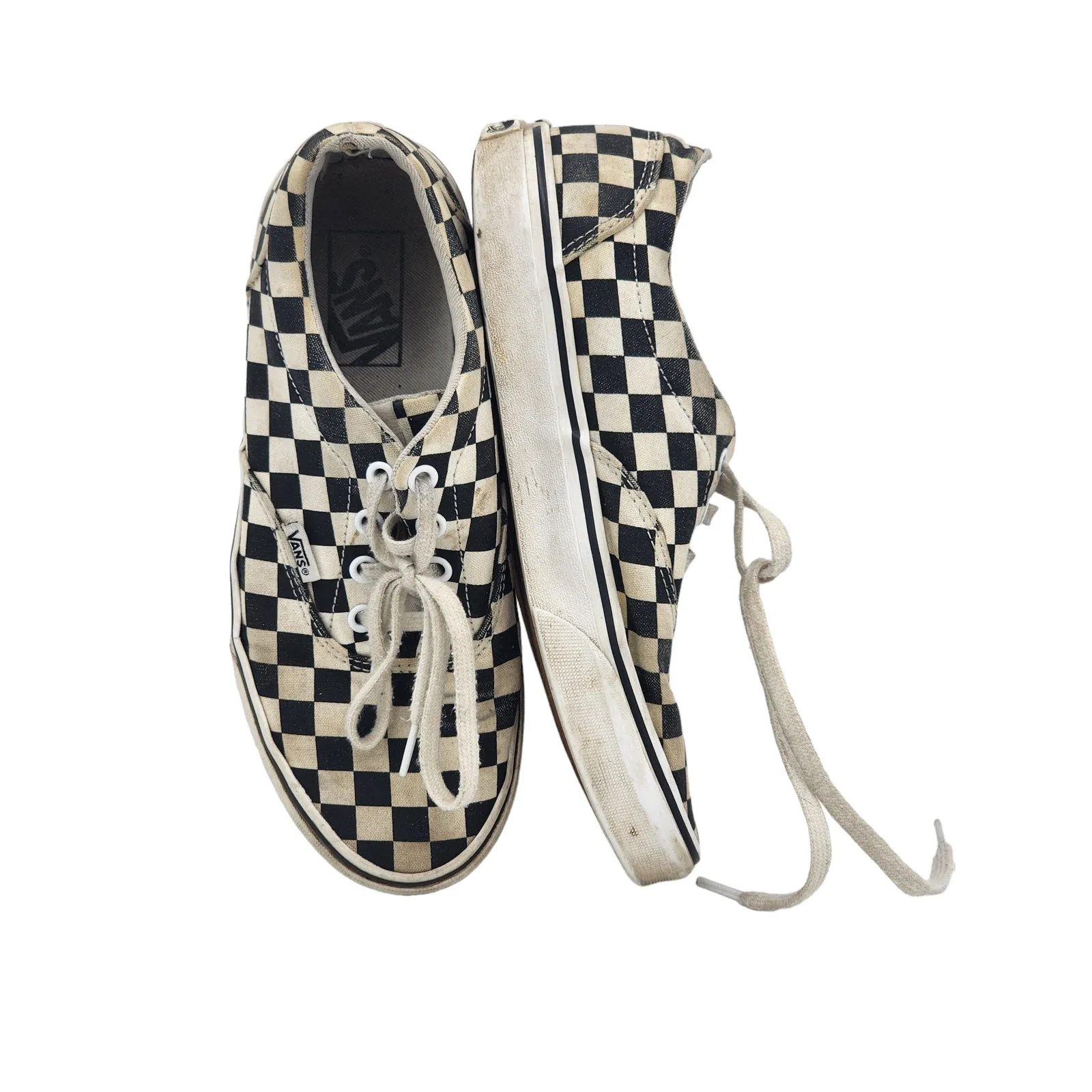 Vans Off The Wall Shoes Womens 8 Checkerboard Canvas Skater Low Top Sneakers