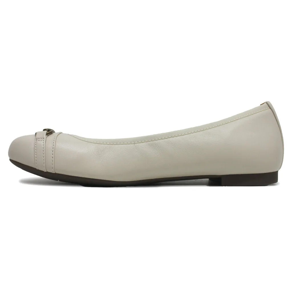 Vionic Delanie Leather Textile Women's Ballet Shoes