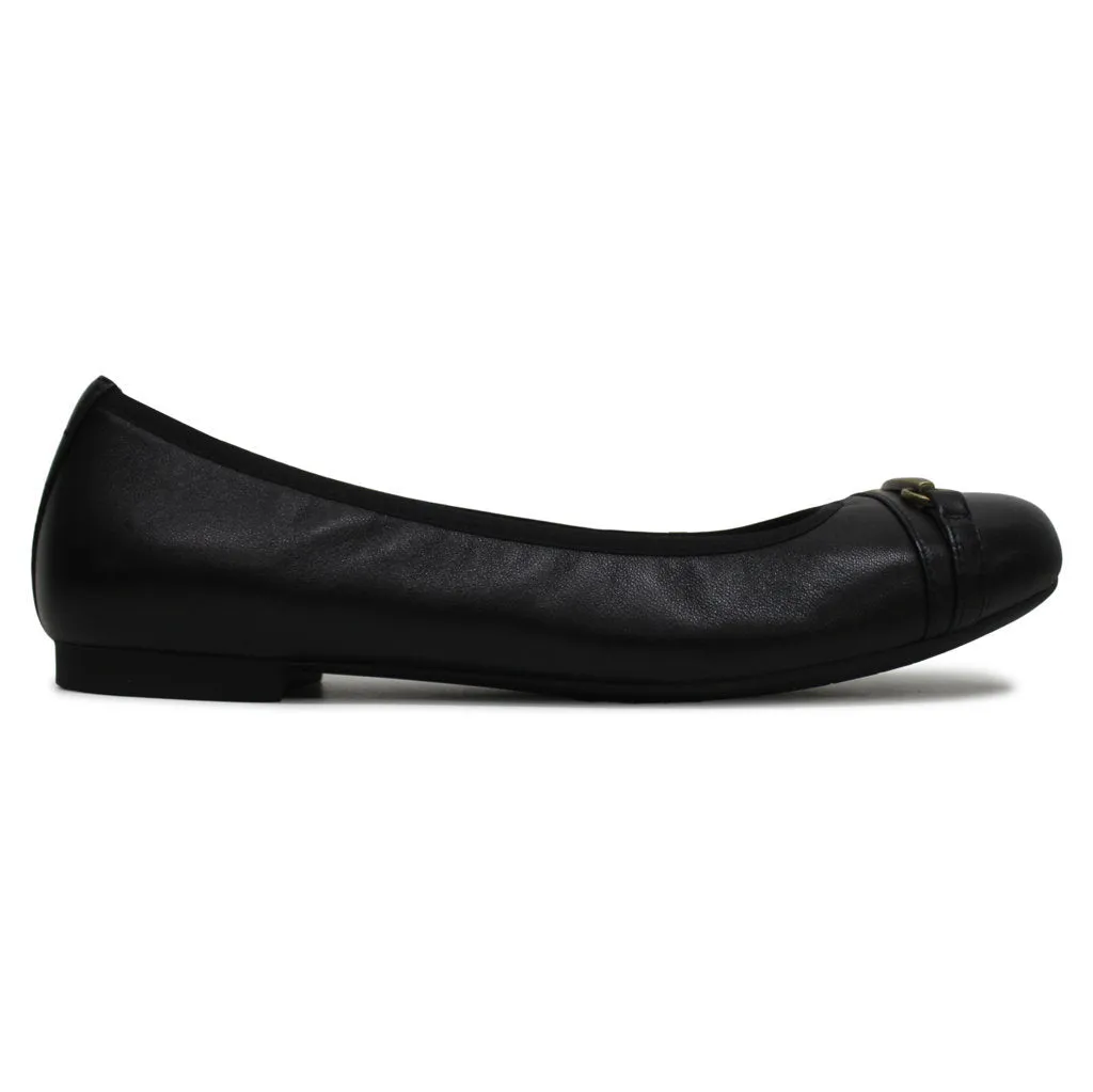 Vionic Delanie Leather Textile Women's Ballet Shoes