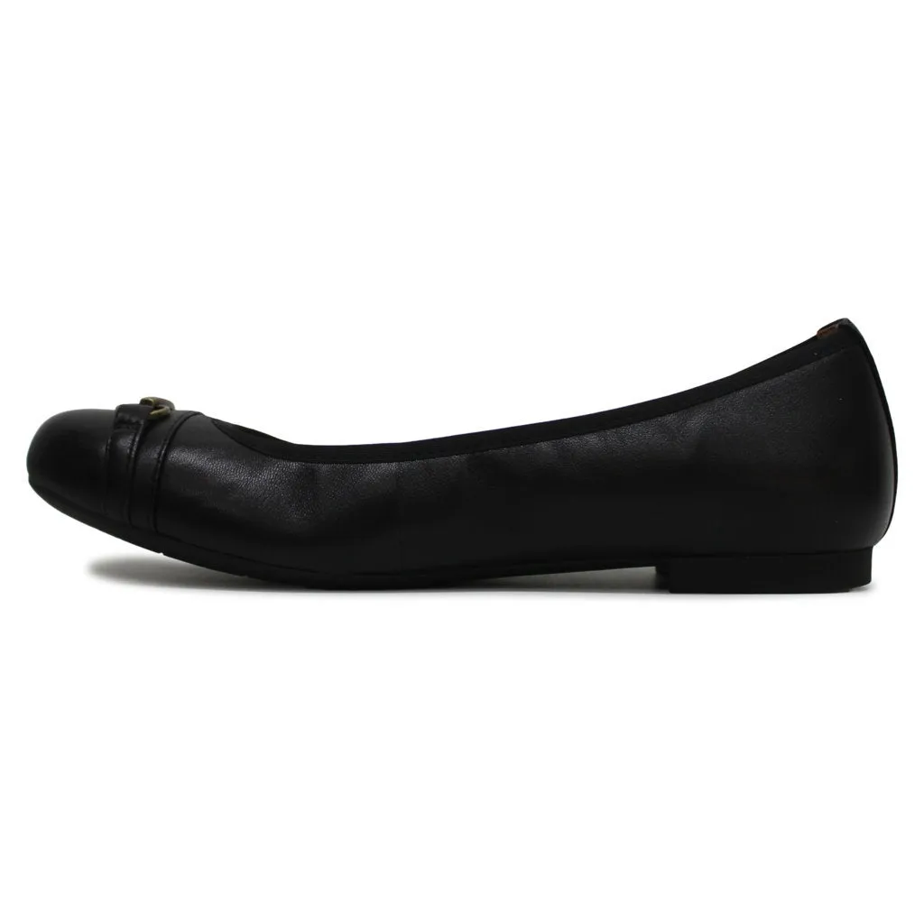 Vionic Delanie Leather Textile Women's Ballet Shoes