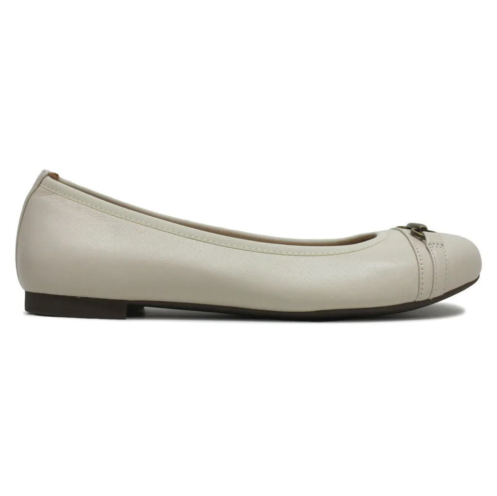 Vionic Delanie Leather Textile Women's Ballet Shoes