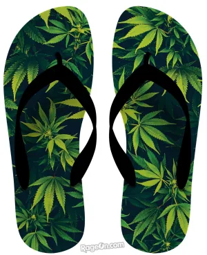 Weed Flip Flops