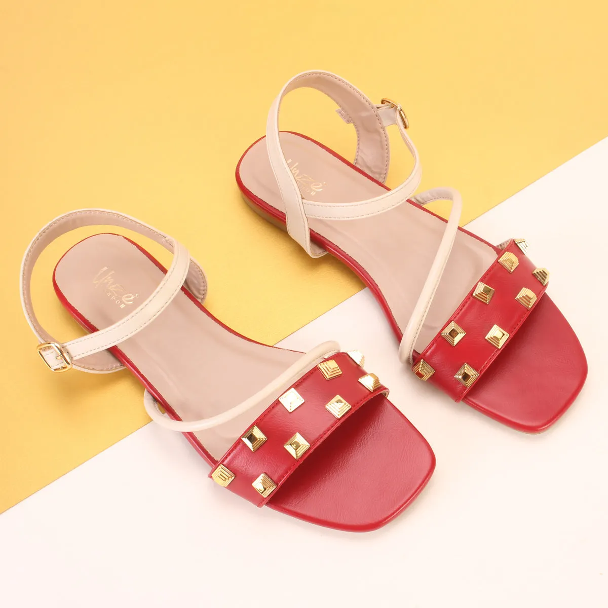 Women's "RHINOTA" Stud Detailing Sandals